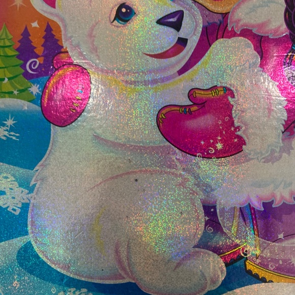 vintage 90s LISA FRANK polar bear clipboard - Picture 2 of 7